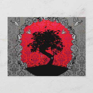 Cartão Postal Tatuagem Bonsai Tree of Love