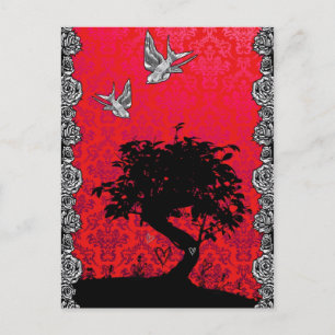 Cartão Postal Tatuagem Bonsai Tree of Love