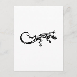 Cartão Postal tatuagem de lizard Maori
