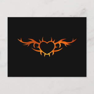 Cartão Postal Tatuagem do Coração