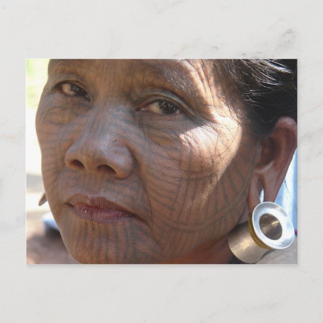 Cartão Postal Tatuagem Face (Frente)