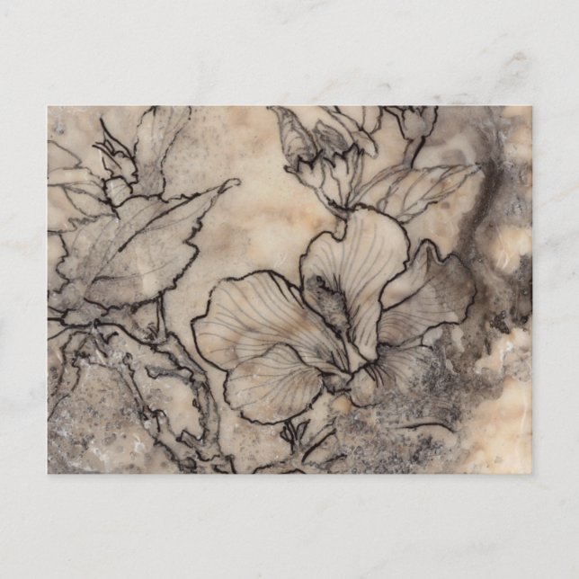 Cartão Postal Tatuagem Floral I (Frente)