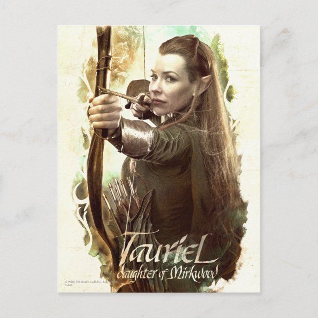 Cartão Postal TAURIEL™ Filha de Mirkwood (Frente)