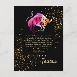 Cartão Postal Taurus a Bull