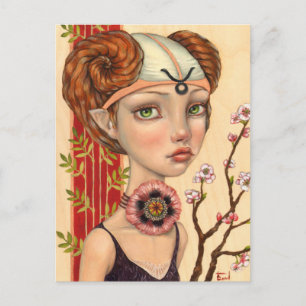 Cartão Postal Taurus Girl
