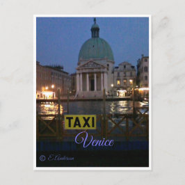 Cartão Postal Táxi aquático Veneza, Itália