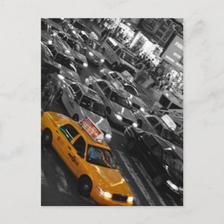 Cartão Postal Táxi: Fundo B&W