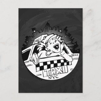 Cartão Postal Taxi Girl