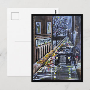 Cartão Postal Táxi para Kate Pintura por Alfred Fox