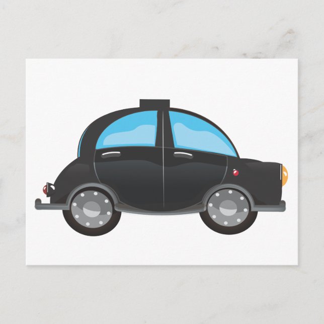 Cartão Postal Táxi Preto (Frente)