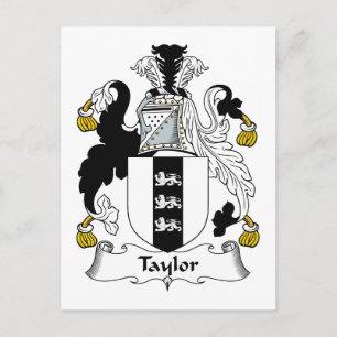 Cartão Postal Taylor Family Crest