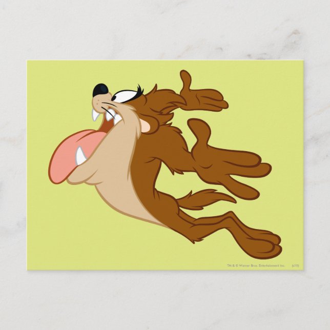 Cartão Postal TAZ™ voando pelo ar (Frente)