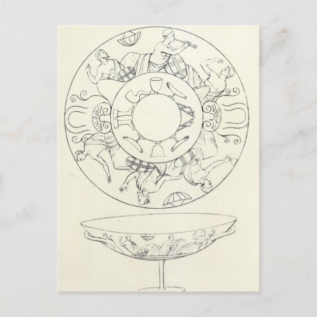 Cartão Postal Tazza encontrada em Tarquinia (Frente)