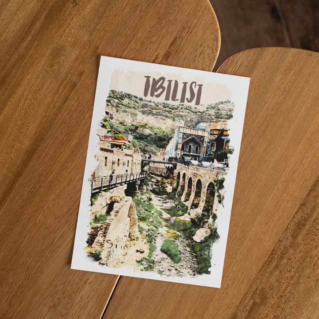 Cartão Postal Tbilisi Georgia City View (tbilisi travel postcard)
