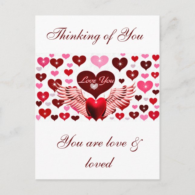 Cartão Postal Te Amo. (Frente)