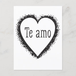 Cartão Postal Te amo em espanhol
