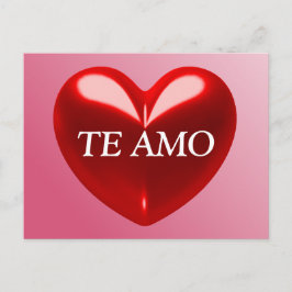 Cartão Postal TE AMO (espanhol)