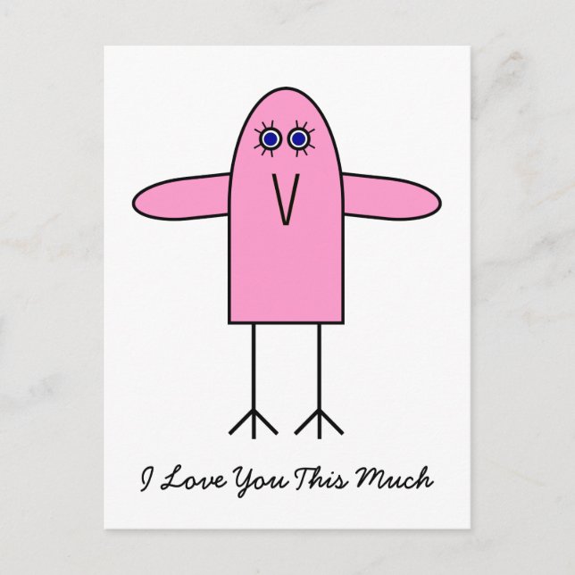 Cartão Postal Te Amo Tanto (Frente)