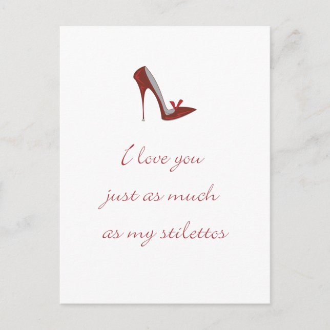 Cartão Postal Te amo tanto quanto (Frente)