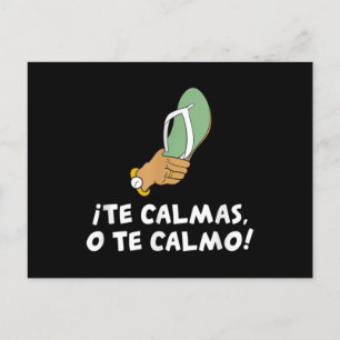 Cartão Postal Te Calmas O Calmo Hispânico Espanhol