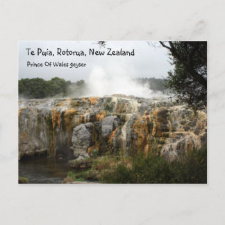 Cartão Postal Te Puia, Rotorua, Nova Zelândia