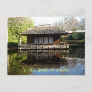 Cartão Postal Tea House - Jardins de Água Japoneses