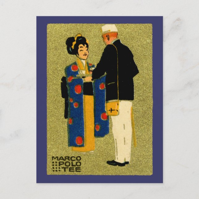 Cartão Postal Tea Marco Polo 1915 (Frente)