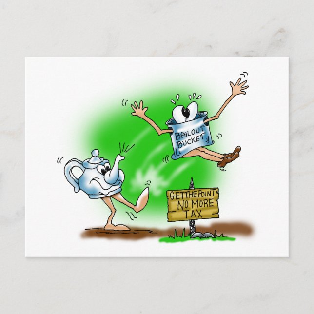 Cartão Postal Tea Party (Frente)