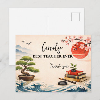Cartão Postal Teacher Thank You Gift | End of School Year