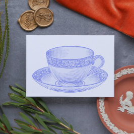 Cartão Postal Teacup Roxo