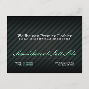 Cartão postal Teal Armani Suit Promo
