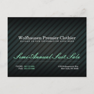 Cartão postal Teal Armani Suit Promo