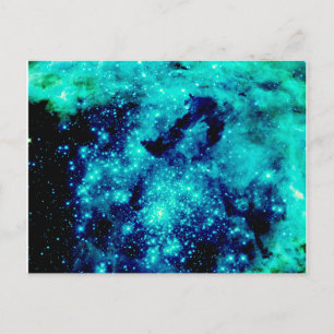 Cartão Postal Teal Galaxy