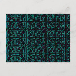 Cartão Postal Teal Maze por Mark Edward Westerfield