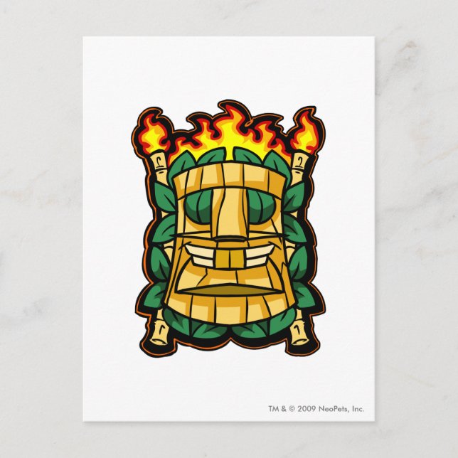 Cartão Postal Team Mystery Island Logo (Frente)