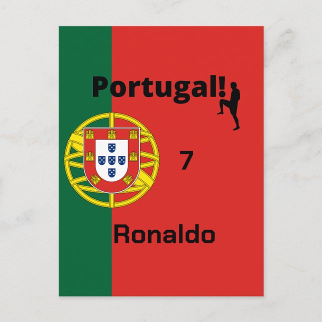 Cartão Postal Team Portugal Flag Edition, personalizado (Frente)