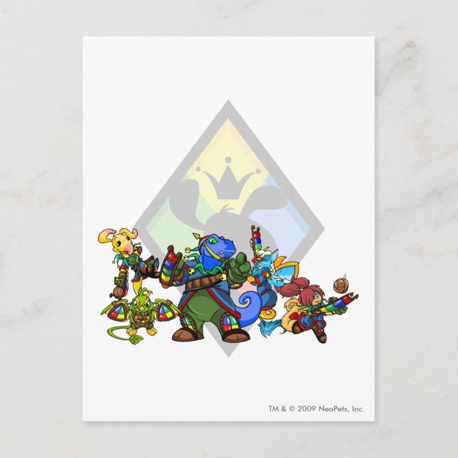 Cartão Postal Team Roo Island Group (Frente)