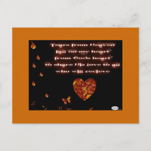 Cartão Postal Tears from Heaven