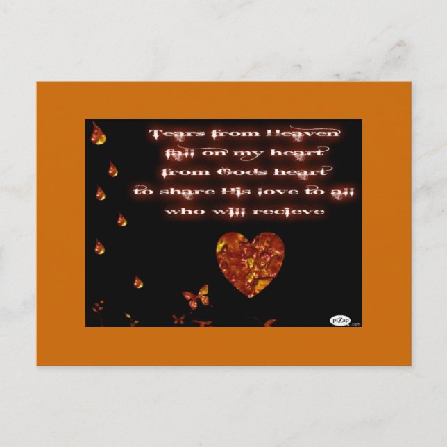 Cartão Postal Tears from Heaven (Frente)