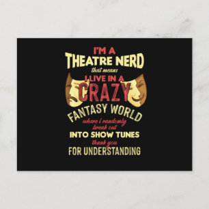 Cartão Postal Teatro Ator Atriz Teatro Palco Musical A