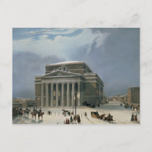 Cartão Postal Teatro Bolshoi em Moscou