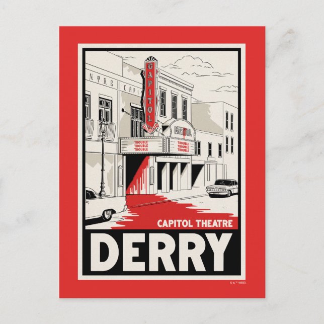 Cartão Postal Teatro Capitólio de Derry (Frente)