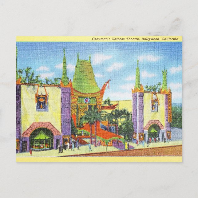 Cartão Postal Teatro Chinês de Grauman, 1931 (Frente)