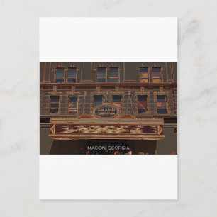 CARTÃO POSTAL TEATRO DA ÓPERA GRANDE - MACON, GEÓRGIA