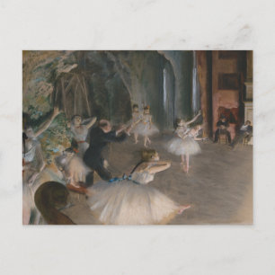 Cartão Postal Teatro de Bailarinas Ensaiando Edgar Degas