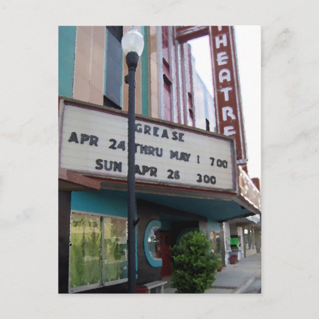 Cartão Postal Teatro de Tifton (Frente)