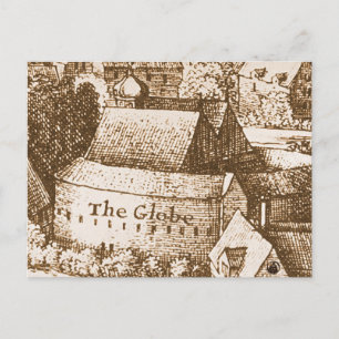 Cartão Postal Teatro do Globo de Hollar
