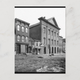 Cartão Postal Teatro Ford na época de Lincoln. Washington, D.C.