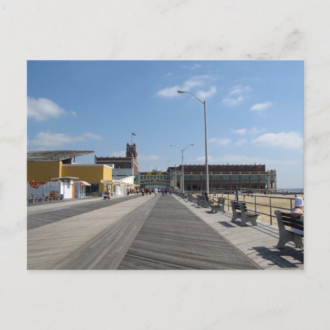 Cartão Postal Teatro Paramount de Asbury Park NJ Boardwalk (Frente)