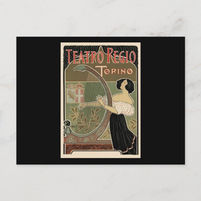 Cartão Postal Teatro Regio Torino (Frente)